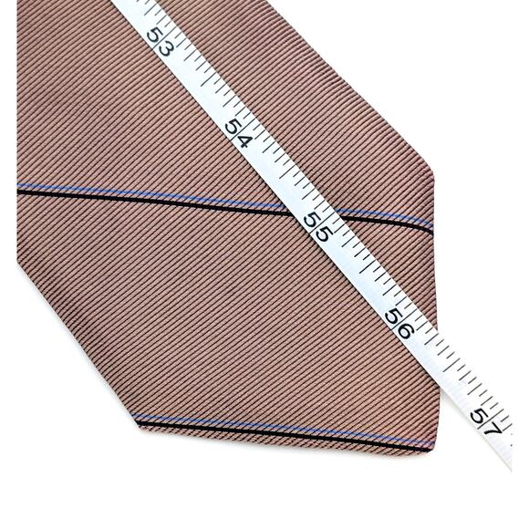 Vintage Balenciaga Paris Silk Repp Tie Diagonal Stripes Understated Made in USA - Picture 8 of 9
